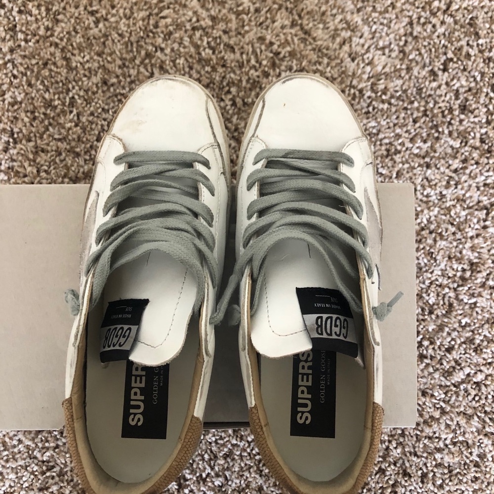 Golden Goose Super-star with lizard print heel